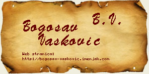 Bogosav Vasković vizit kartica